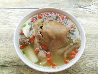 蒸山药枸杞鸽子汤的做法