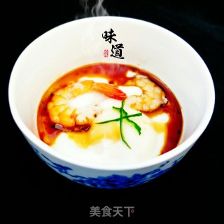 “ 鲜虾 ”鲜虾蒸蛋的做法