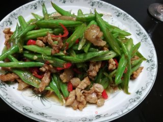 四季豆丝炒肉的做法