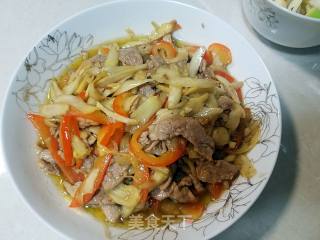 仔姜肉片的做法