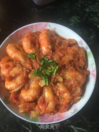 茄汁大虾的做法