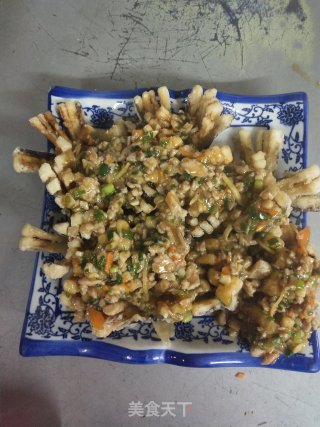 菊花茄子的做法
