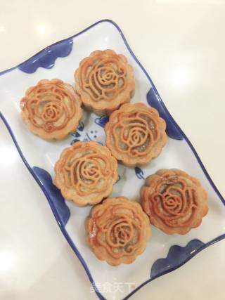 红豆沙蛋黄月饼的做法