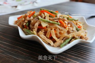 炒红薯粉条的做法