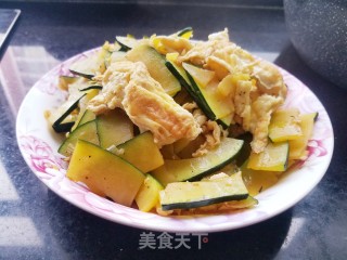 鸡蛋炒南瓜片的做法