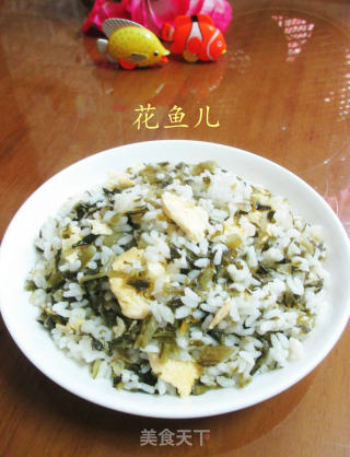 鸭蛋雪菜炒饭