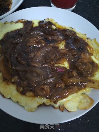 酱汁煎饼的做法