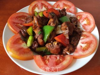 双椒炒鸭肉的做法