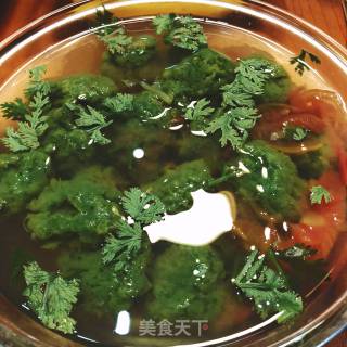 菠菜虾滑的做法