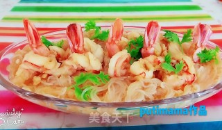蒜蓉粉丝开边虾的做法