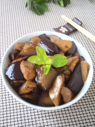 杏鲍菇烧茄子的做法