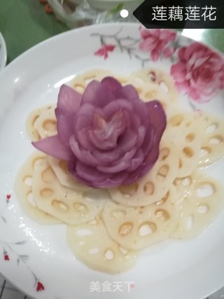 莲藕莲花的做法
