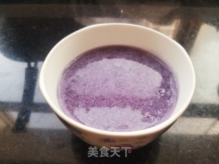 紫薯米糊的做法