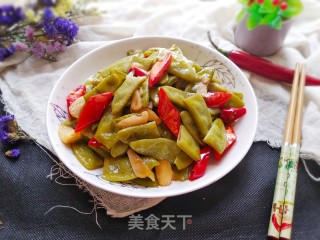 辣炒扁豆的做法