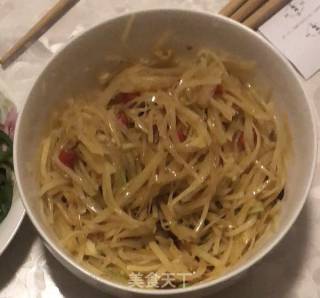 酸辣炝土豆丝的做法