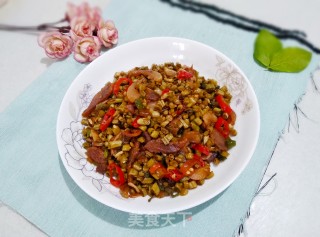 油渣炒泡豇豆的做法