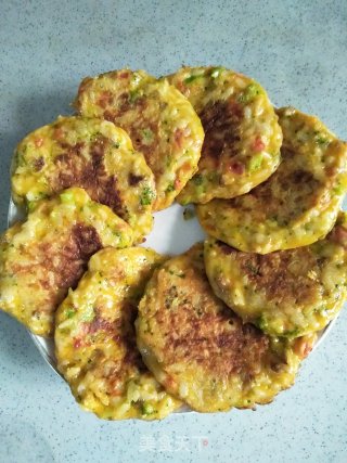 剩饭早餐饼的做法