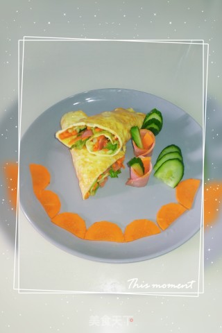 蔬菜火腿卷蛋饼的做法