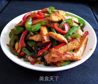 时椒炒鸡肉的做法