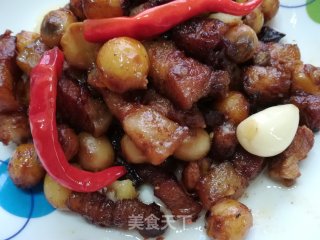 鲜莲子烧肉的做法