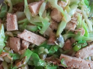 豆腐炒绿甘蓝的做法