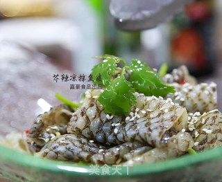 芥辣凉拌鱼皮的做法