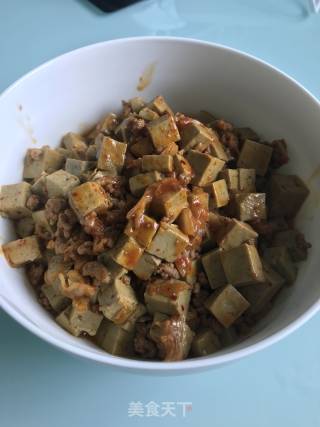 泡菜肉末豆腐的做法