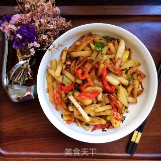 孜然土豆条的做法