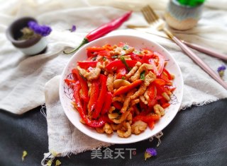 甜椒肉丝的做法