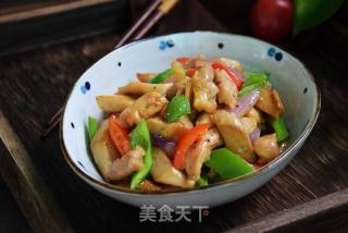 黑椒杏鲍菇炒鸡柳的做法