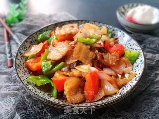 三色回锅肉的做法