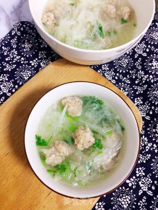 萝卜丝肉丸汤的做法