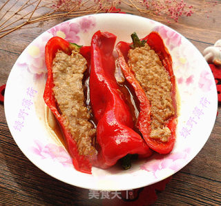 下饭菜——酿红椒的做法