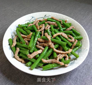 豆角炒肉丝的做法