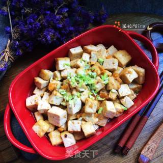 咸蛋黄烧豆腐的做法