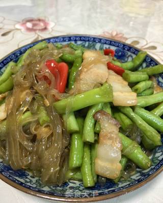 豇豆炒粉条的做法