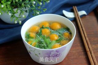 毛菜南瓜汤圆的做法