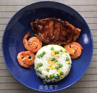 照烧鸡排蔬菜饭的做法