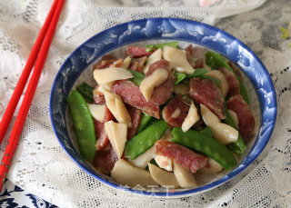 【下饭菜】荷兰豆炒香肠