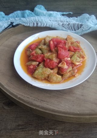 番茄炒丝瓜的做法