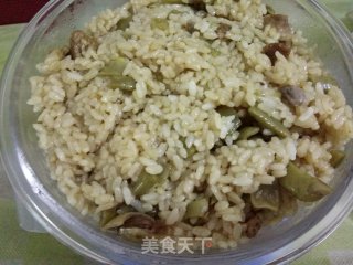 豆角焖饭的做法