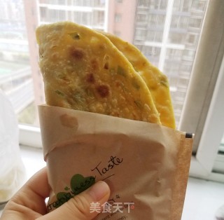 香脆玉米葱花油饼的做法
