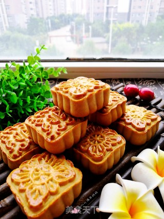 玫瑰豆沙广式月饼的做法
