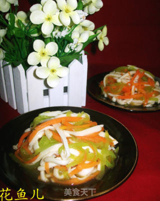 双丝拌海鲜菇