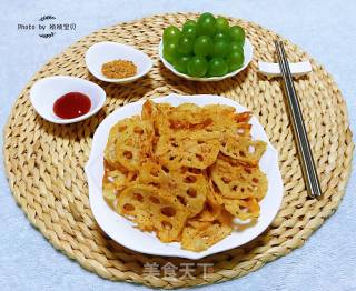 #自制零食#酥炸藕片的做法