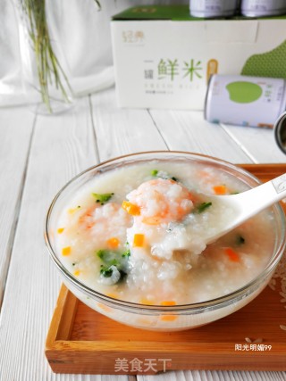 蔬菜虾仁粥的做法