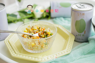 玉米肉末炒蛋饭的做法