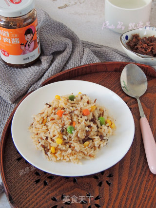 杂蔬牛肉酱炒饭的做法