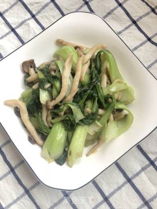 油菜蟹味菇的做法