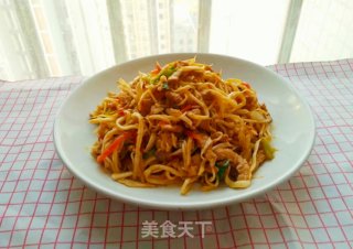 茭白炒肉丝的做法